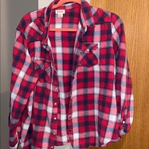 Red women’s flannel